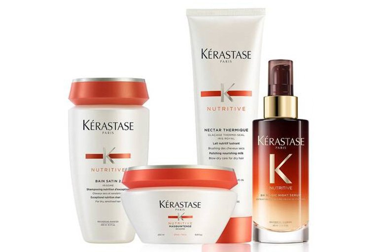 Rangkaian Kérastase Nutritive memberikan nutrisi dan kelembapan untuk rambut kering
